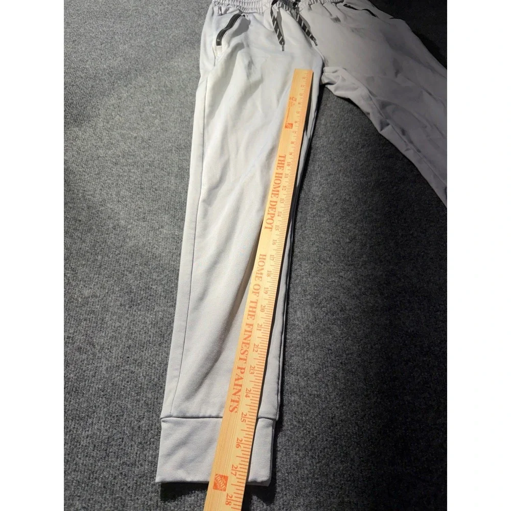 Southpole Micro Fleece Joggers Mens Medium Grey Zipper Pockets Athletic Pants